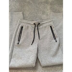 Aeropostale Gray Zip Pocket Jogger Sweatpants Drawstrings Mens Size XS 28x29